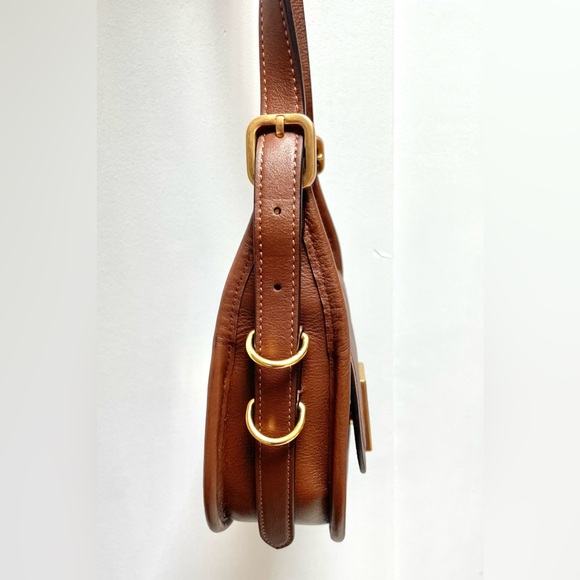 Mulberry mini Sadie Satchel in Silky Calf color Tan. - Picture 12 of 14